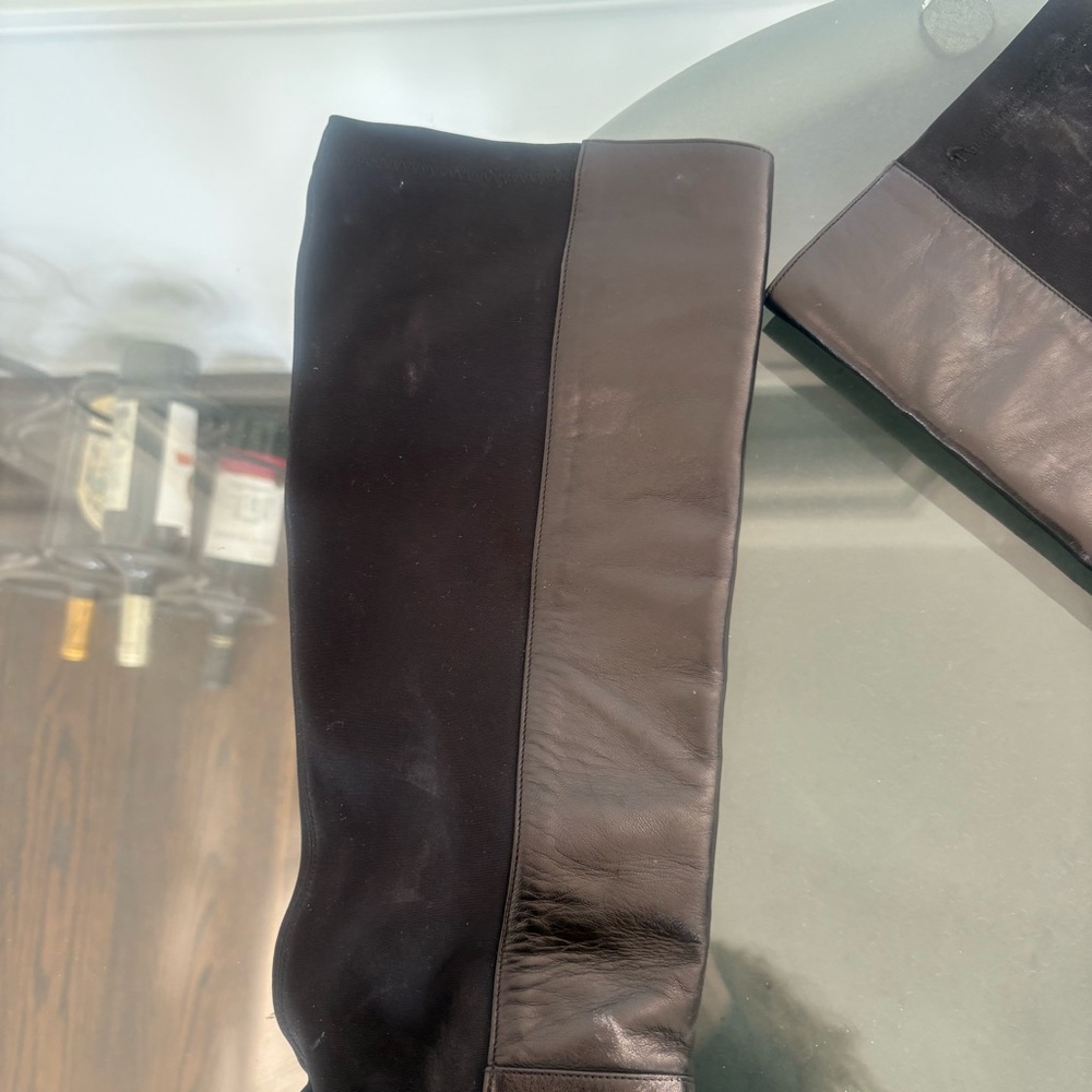 JIMMY CHOO Romy Black Leather Knee-High Boots Size 39 - Picture 7 of 7